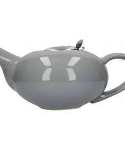 Pebble teapot 900 ml ceramic / RVS light gray