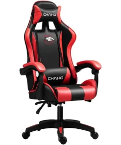 Chaho – Gaming Chair Large Size High-Back Ergonomic Racing Seat With Widened And Thickened Seat Cushion, 90-135 Degree Adjustment Of Backrest Thickening Seat Cushion, Red & Black